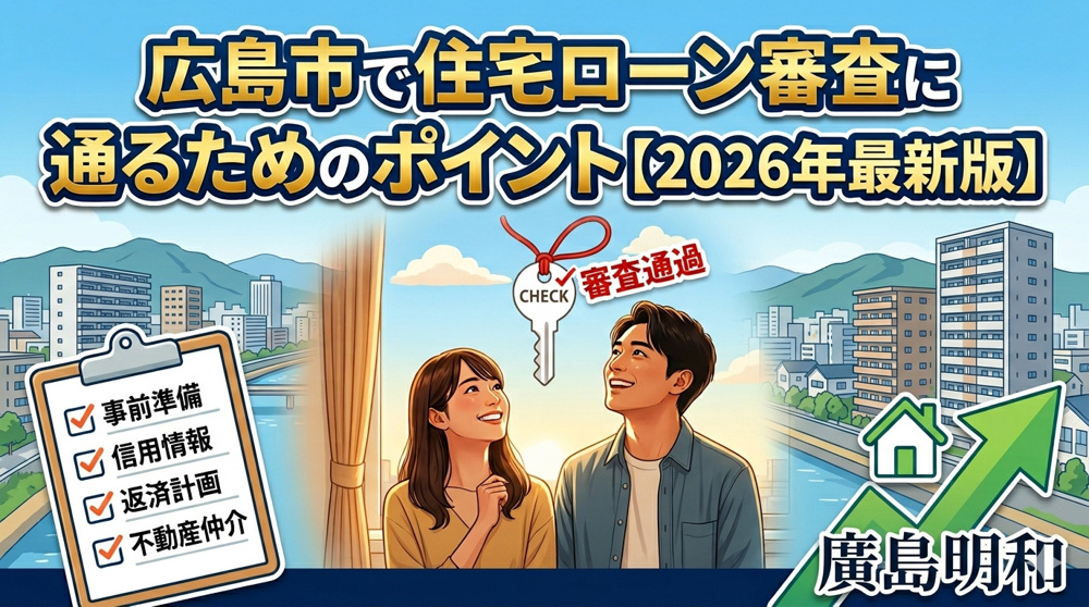 広島市で住宅ローン審査に通るためのポイント【2026年最新版】の画像