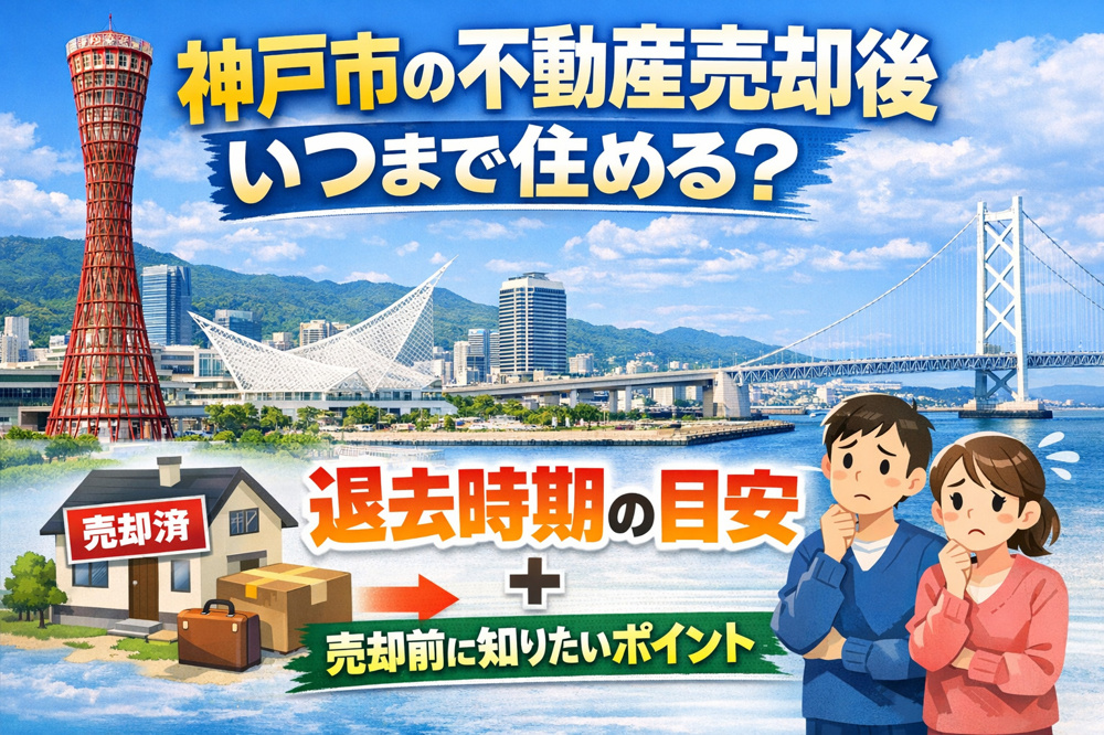 神戸市の不動産売却後いつまで住める？退去時期の目安と売却前に知りたいポイントの画像