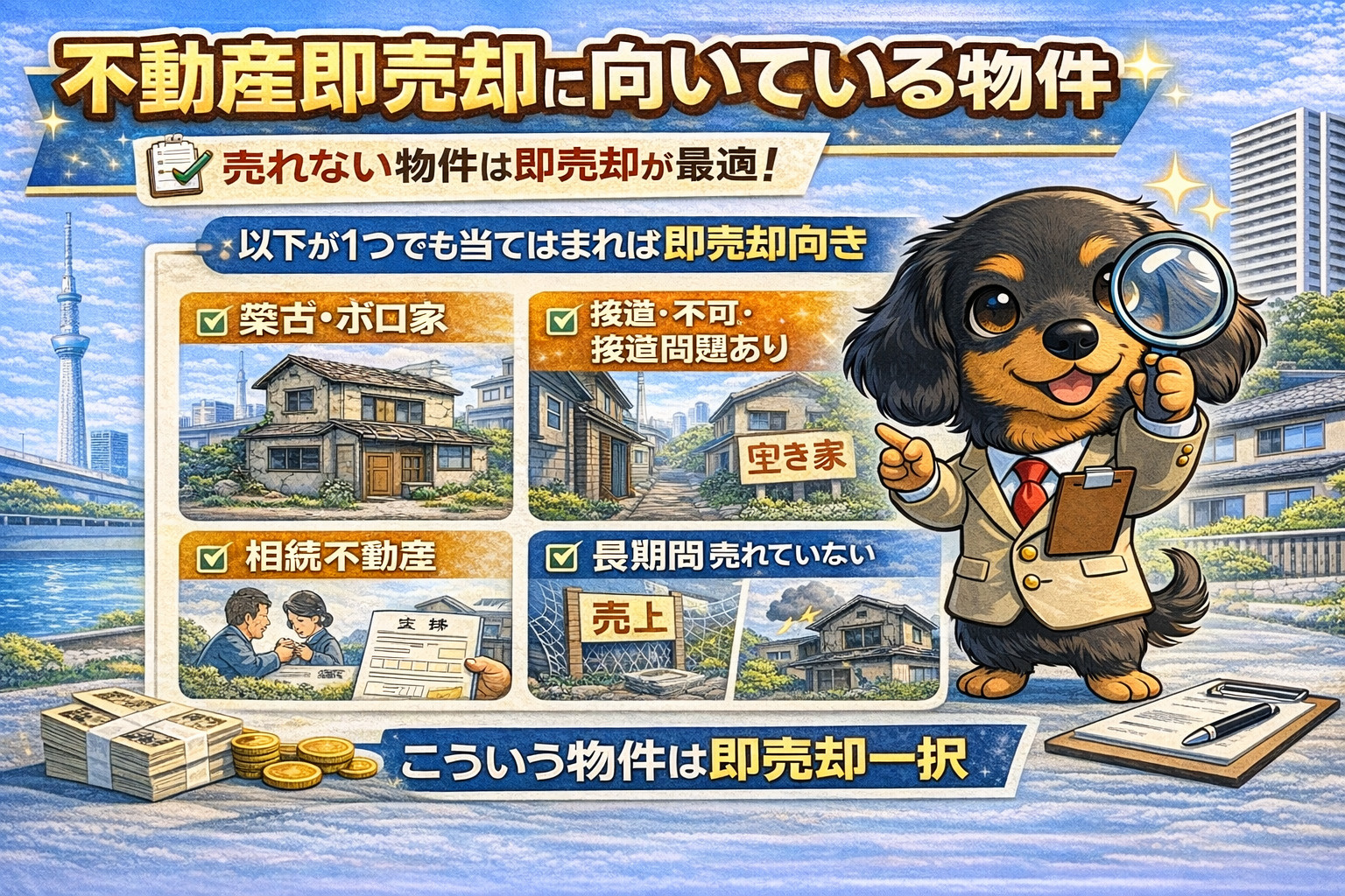 即売却に向いている物件