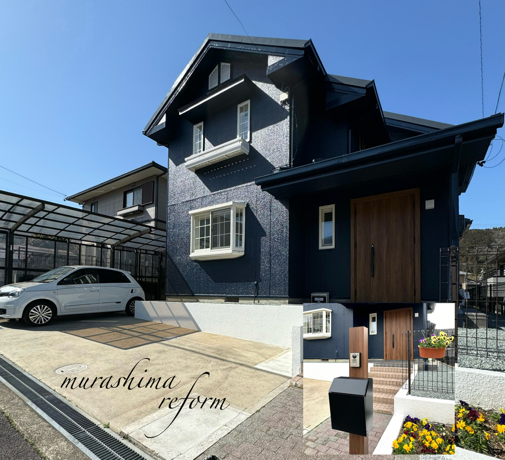 外壁塗装と玄関ドア交換で生まれ変わりました(^^)/の画像