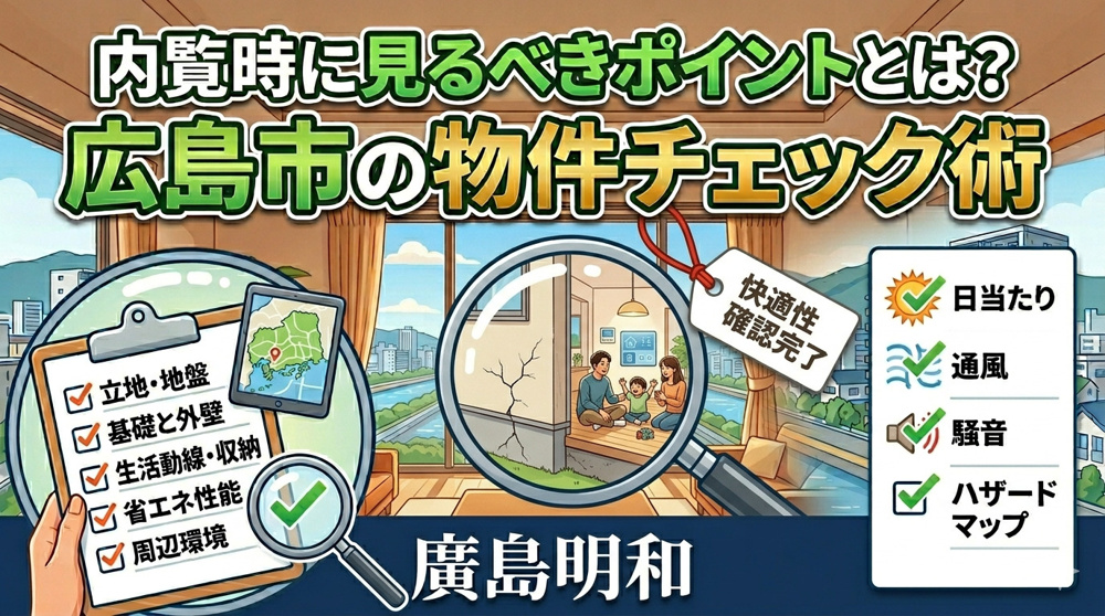 内覧時に見るべきポイントとは？広島市の物件チェック術【2026年最新版】の画像