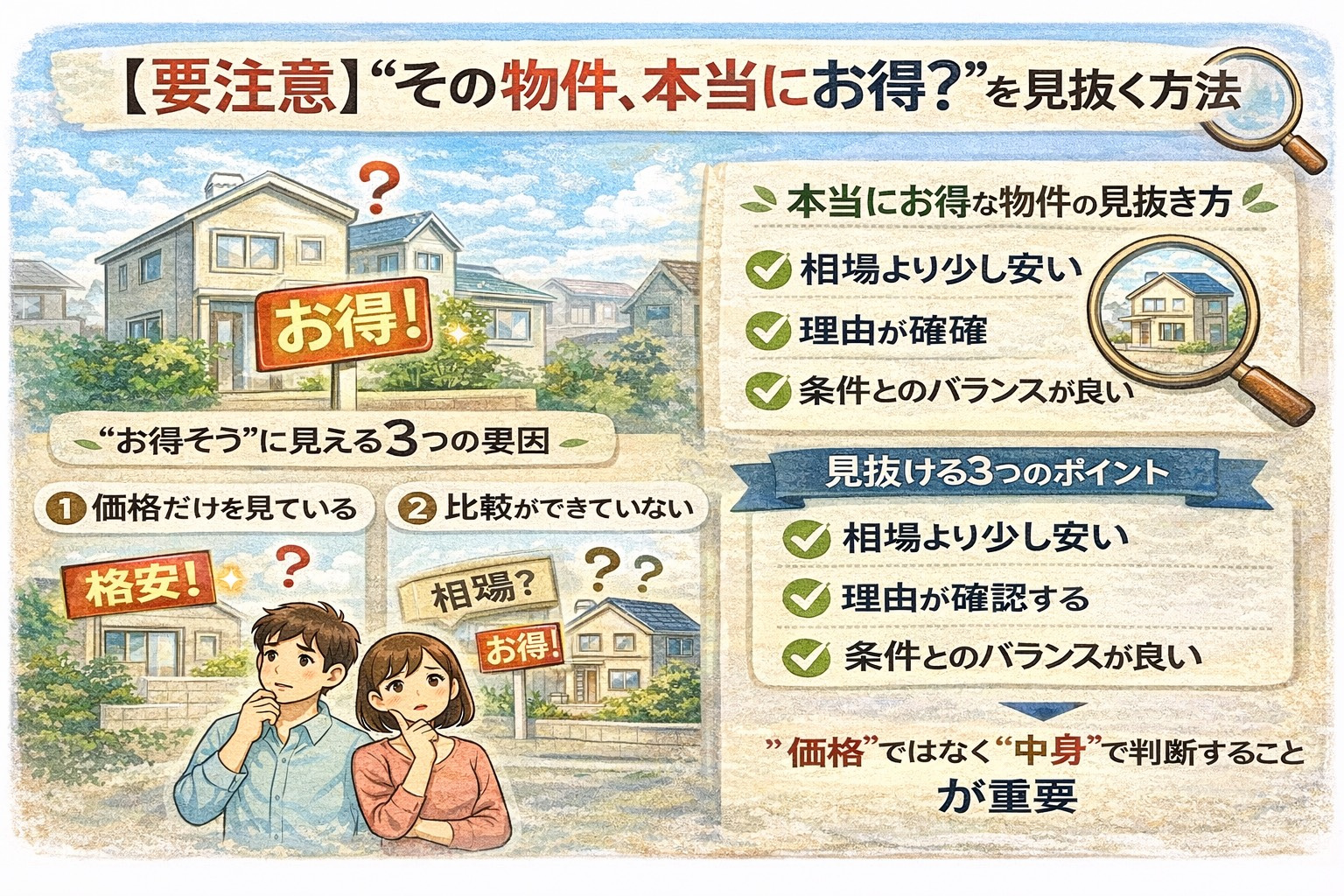 【要注意】“その物件、本当にお得？”を見抜く方法の画像