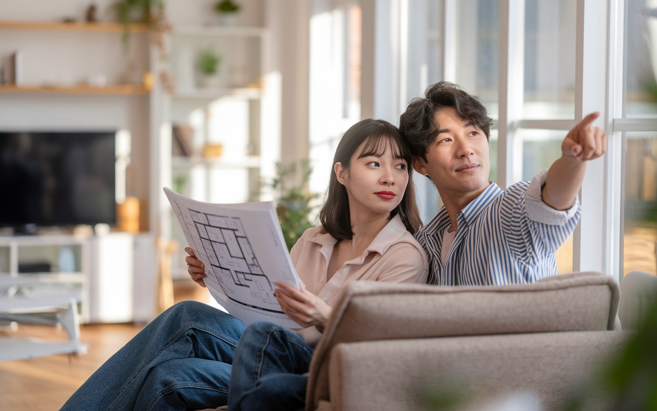 向きと周辺環境で変わるリビング選び！お部屋の動線と設備を内見で確認しようの画像