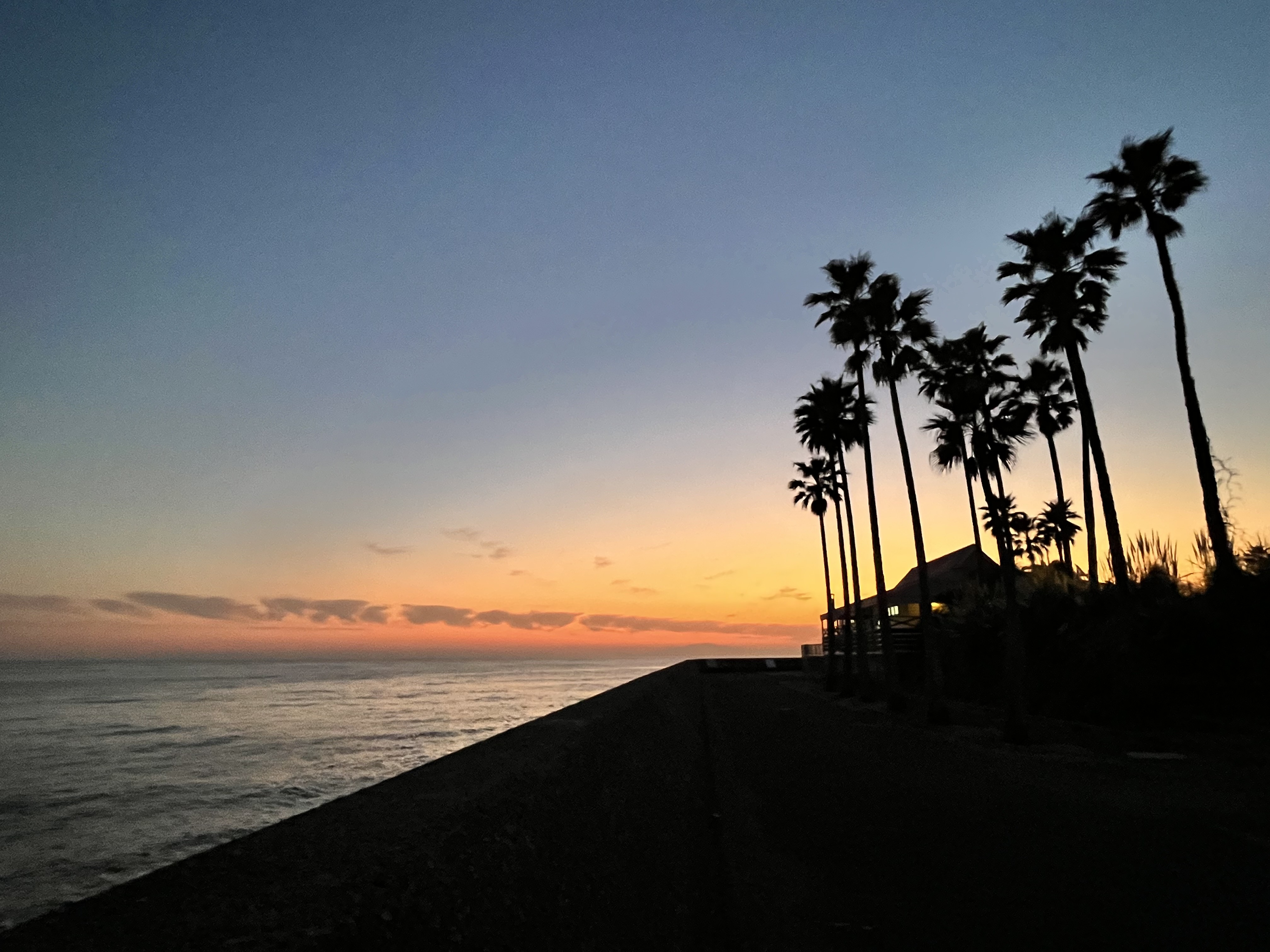 逗子マリーナの夕焼けの画像
