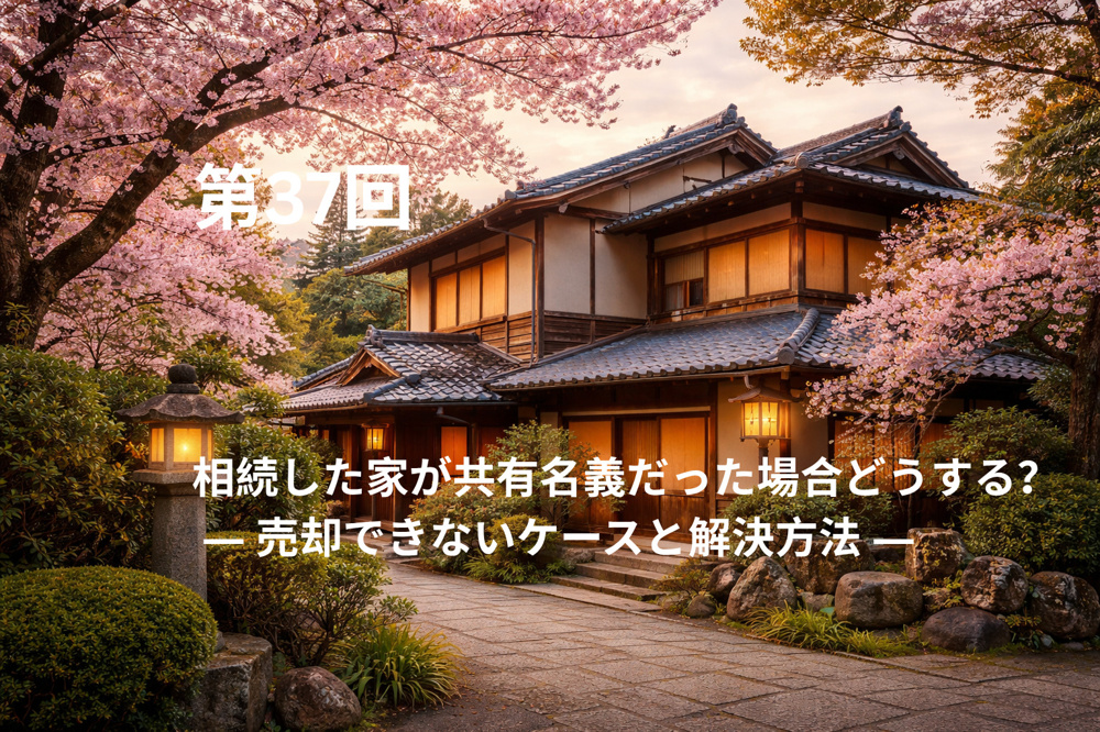 相続した家が共有名義だった場合どうする？ ― 売却できないケースと解決方法 ―の画像