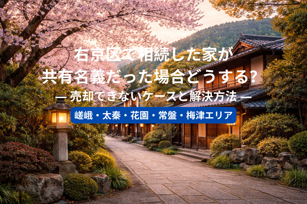 右京区で相続した家が共有名義だった場合どうする？  ― 売却できないケースと解決方法 ―の画像