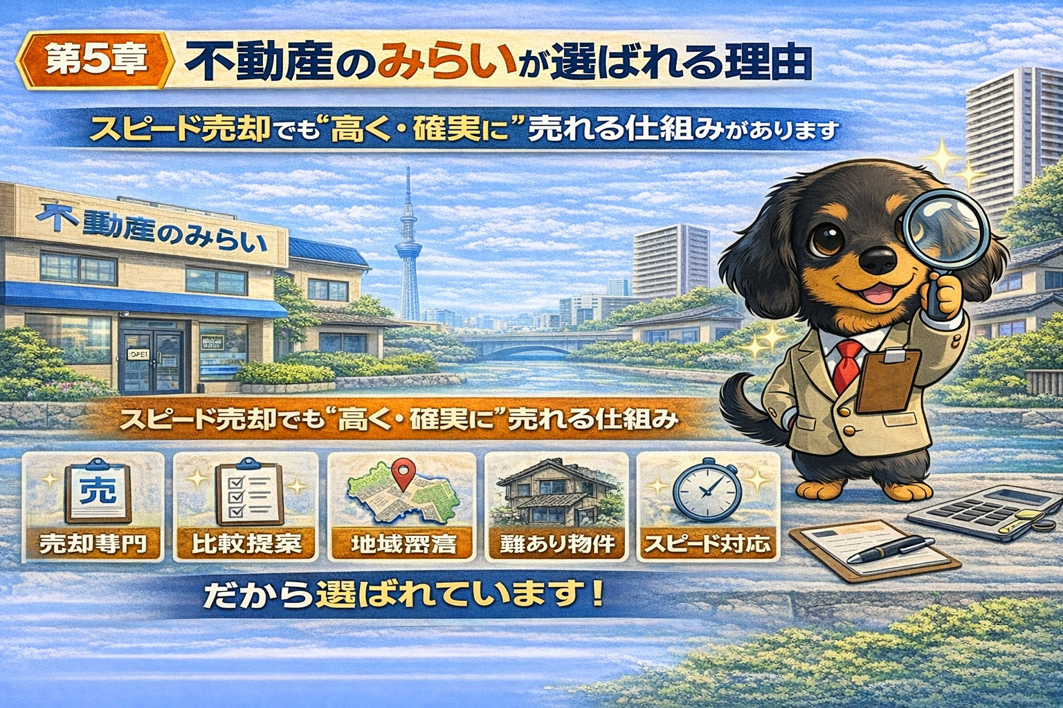 不動産のみらいが選ばれる理由