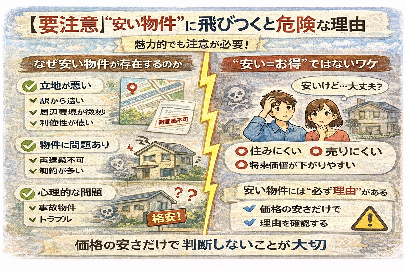 【要注意】“安い物件”に飛びつくと危険な理由の画像