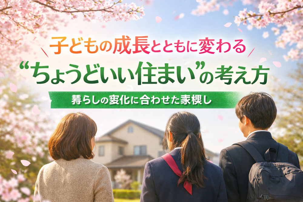 子どもの成長と、住まいの見直しの画像