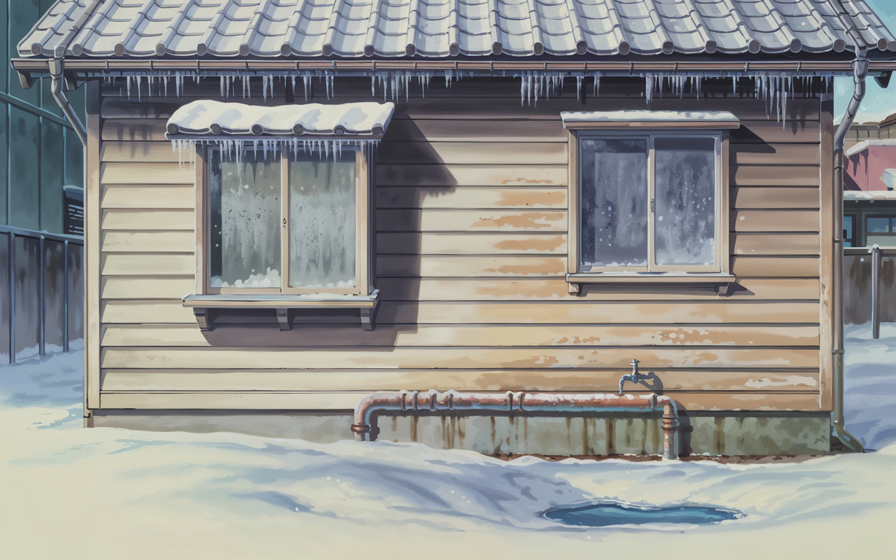 新潟市の空き家相続で悩む方へ！凍結による水道管破裂放置リスクと対策を解説の画像