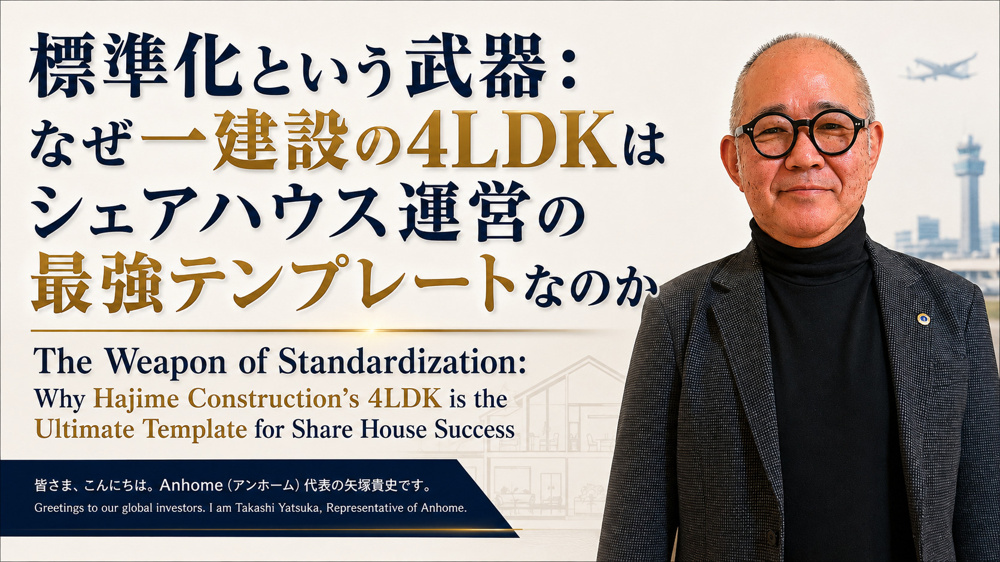 （2026年7月2日）② 標準化という武器：なぜ一建設の4LDKはシェアハウス運営の最強テンプレートなのかの画像