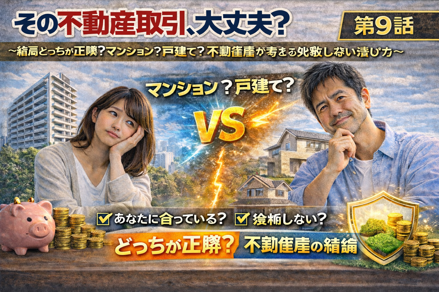 ～結局どっちが正解？マンション？戸建て？　不動産屋が考える後悔しない選び方～　　その不動産取引、大丈夫？ 第９話の画像