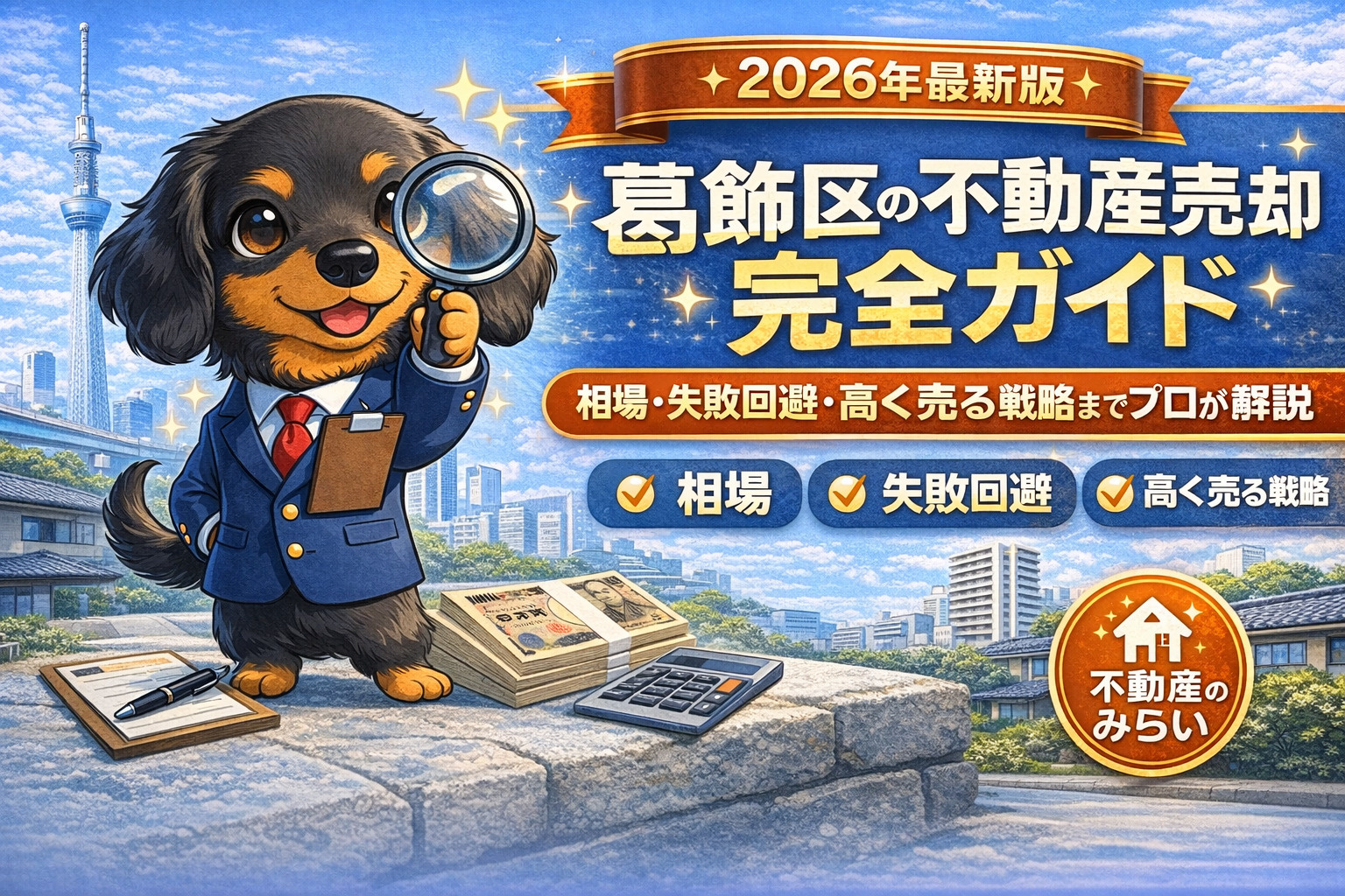 【2026年最新版】葛飾区の不動産売却完全ガイド｜相場・失敗回避・高く売る戦略までプロが解説｜不動産のみらいの画像