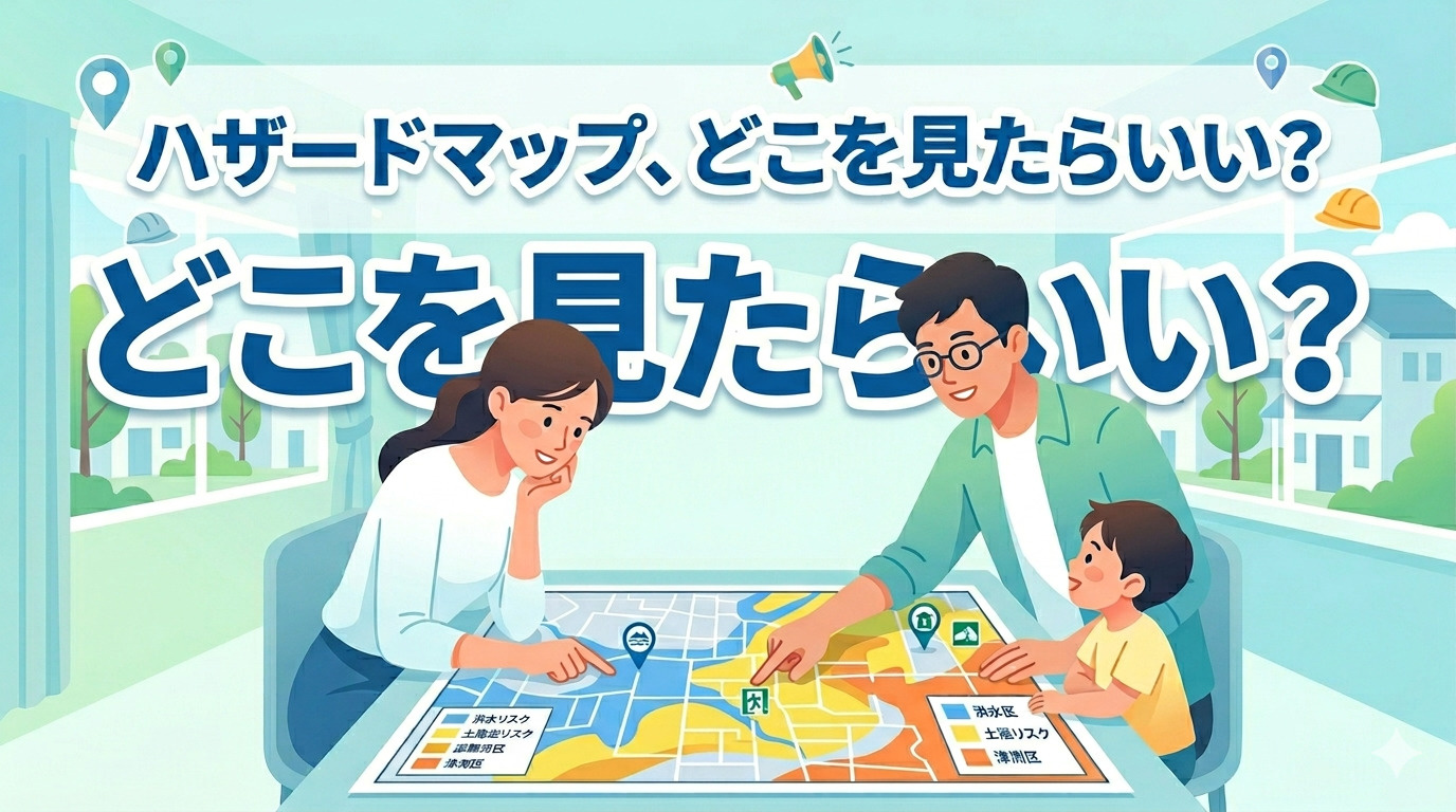 ハザードマップ、どこを見たらいいの？の画像