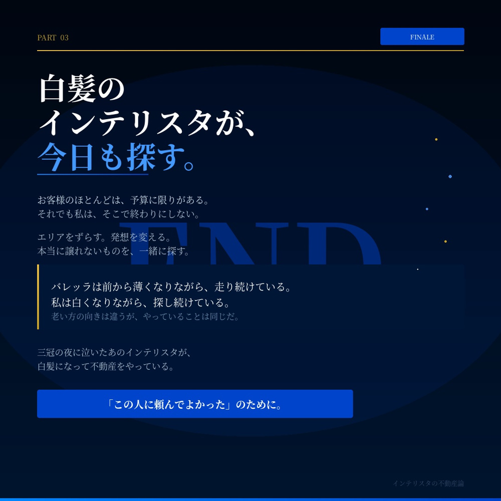 インテリスタの不動産論　白髪のインテリスタが今日も物件を探すの画像