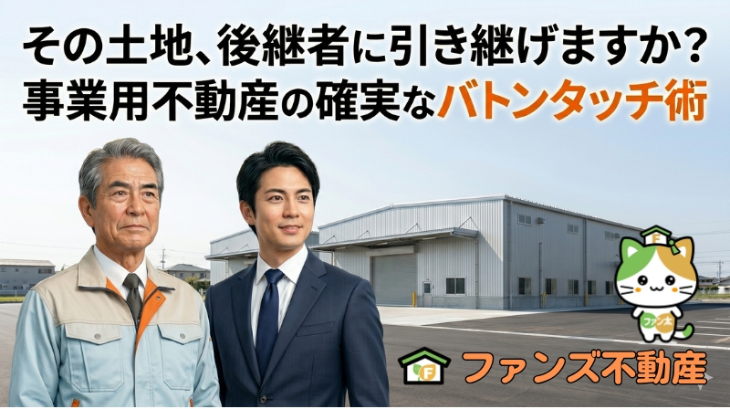 その土地、後継者に引き継げますか？事業用不動産の確実なバトンタッチ術の画像