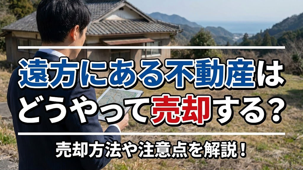 遠方にある不動産はどうやって売却する？売却方法や注意点を解説！の画像
