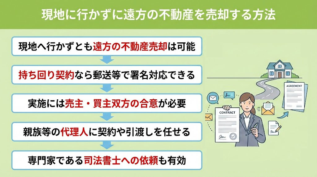 現地に行かずに遠方の不動産を売却する方法