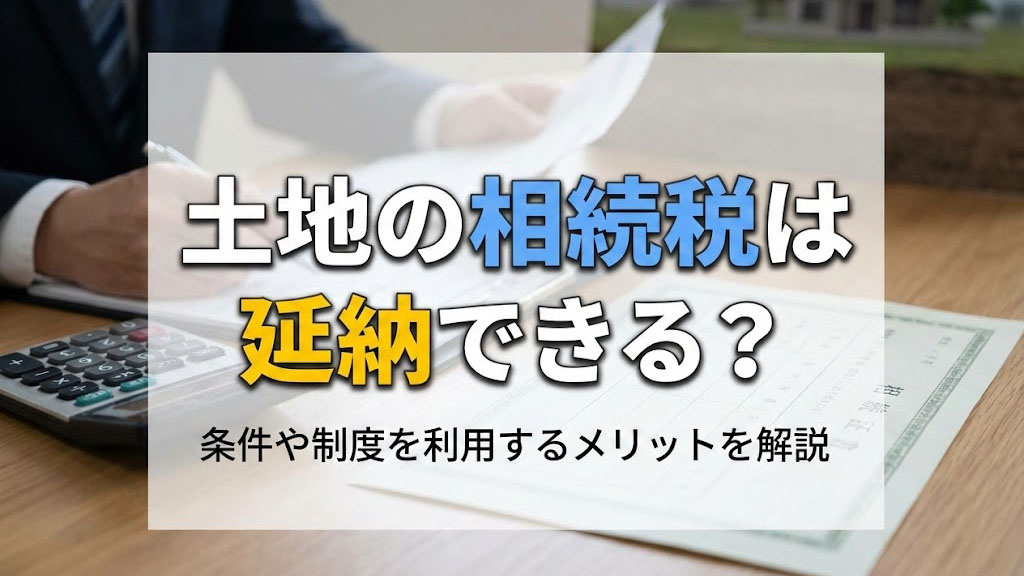 土地の相続税は延納できる？条件や制度を利用するメリットを解説の画像