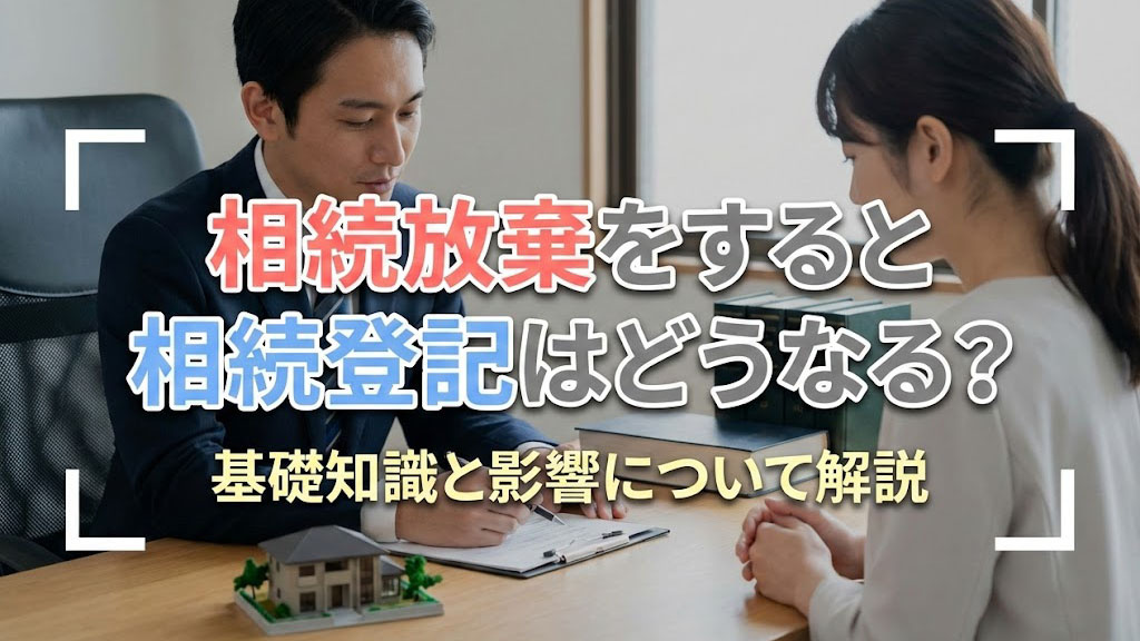 相続放棄をすると相続登記はどうなる？基礎知識と影響について解説