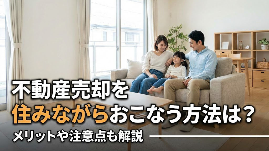 不動産売却を住みながらおこなう方法は？メリットや注意点も解説
