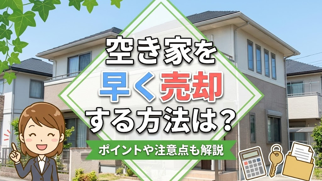 空き家を早く売却する方法は？ポイントや注意点も解説の画像