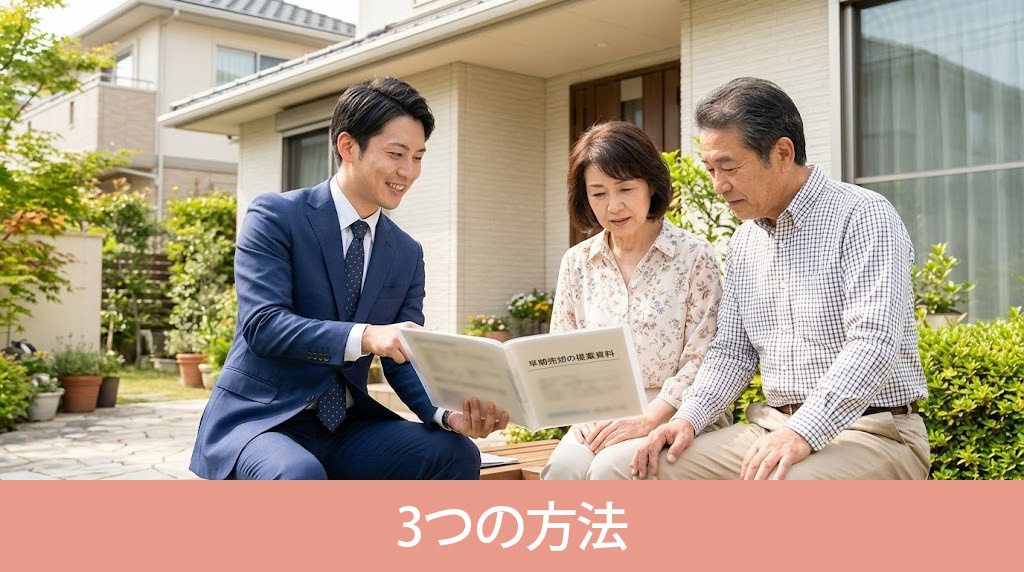 空き家を早く売却するための3つの方法