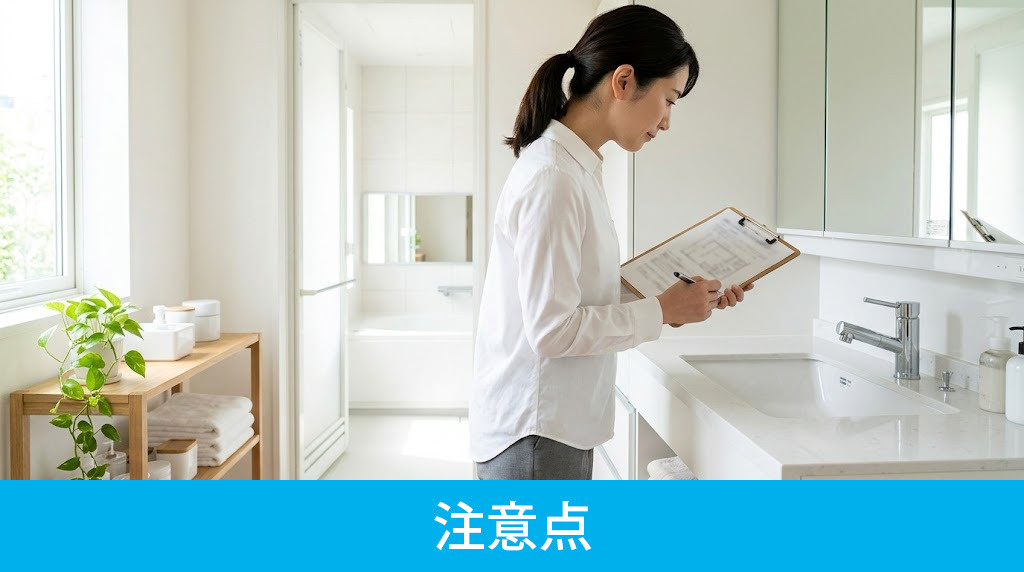 水回りリフォームで失敗しないための注意点