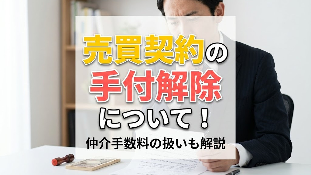 売買契約の手付解除について！仲介手数料の扱いも解説の画像