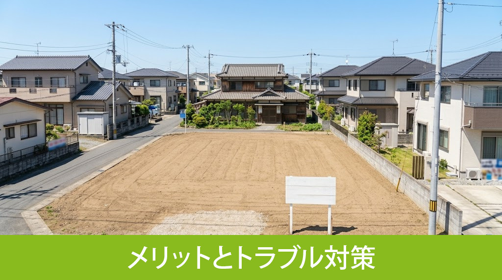 空き家を更地にして売却するメリットとトラブル対策