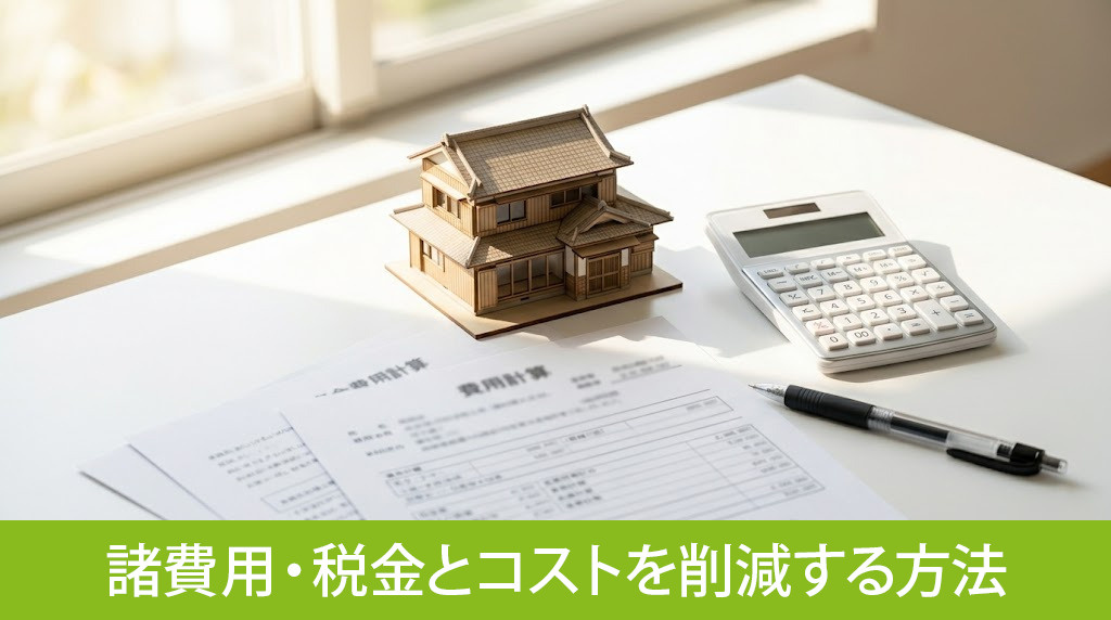 売却にかかる諸費用・税金とコストを削減する方法