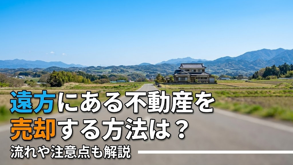 遠方にある不動産を売却する方法は？流れや注意点も解説の画像