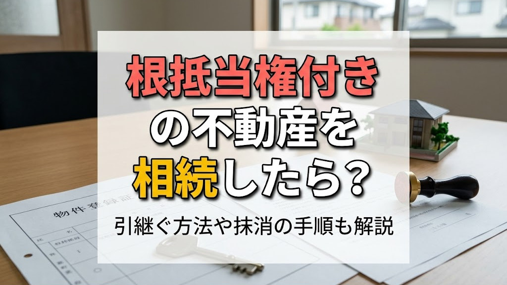 根抵当権付きの不動産を相続したら？引継ぐ方法や抹消の手順も解説