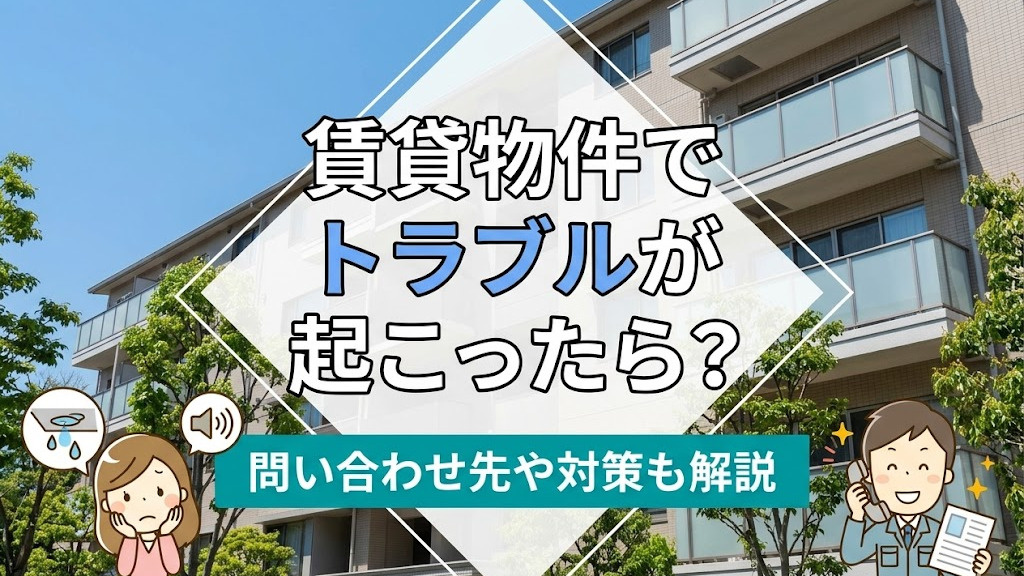 賃貸物件でトラブルが起こったら？問い合わせ先や対策も解説の画像