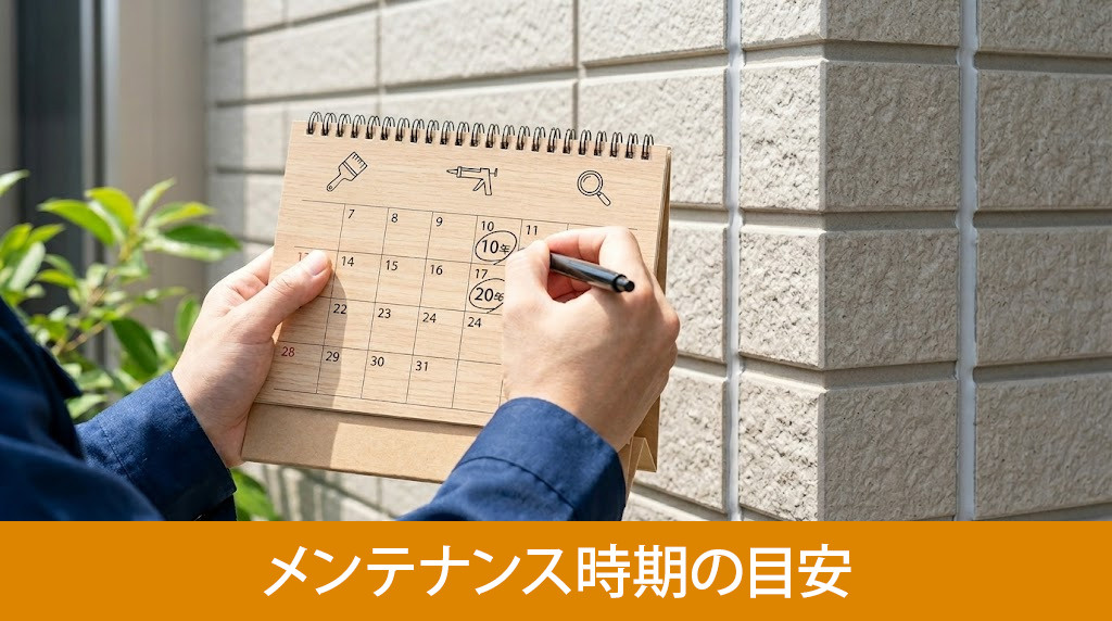 外壁サイディングのメンテナンス時期の目安