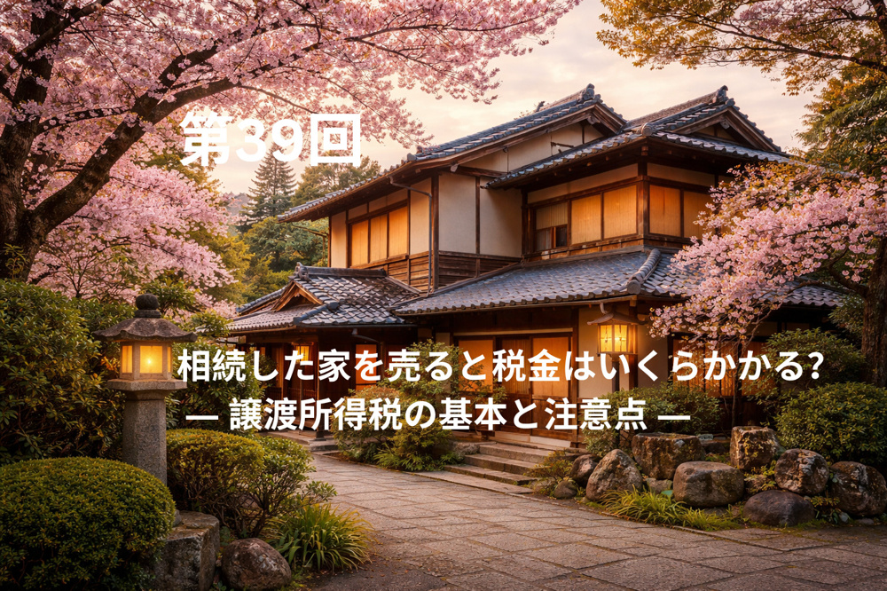 相続した家を売ると税金はいくらかかる？ ― 譲渡所得税の基本と注意点 ―の画像