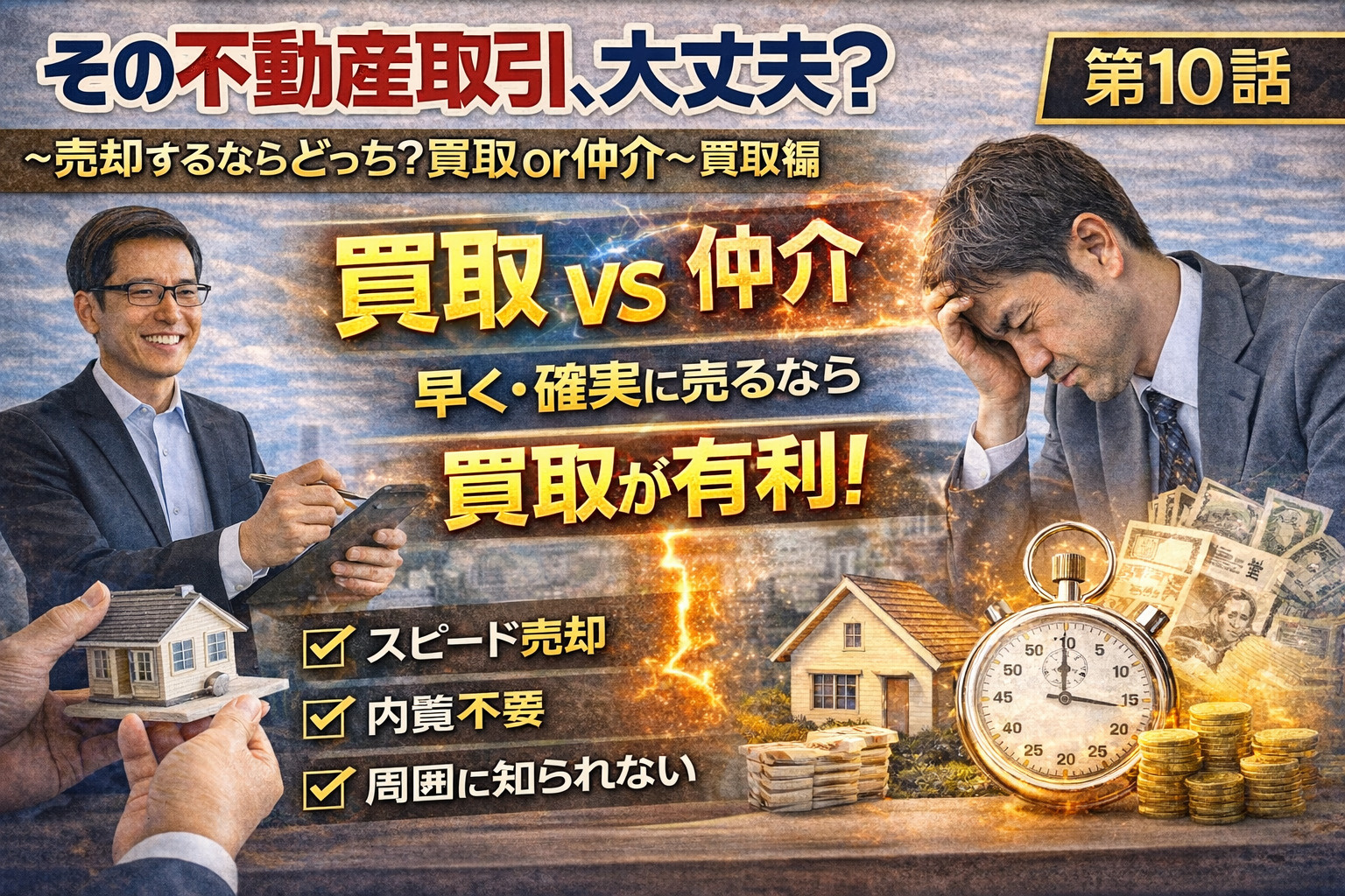 ~売却するならどっち?買取or仲介~ 買取編 その不動産取引、大丈夫? 第10話の画像