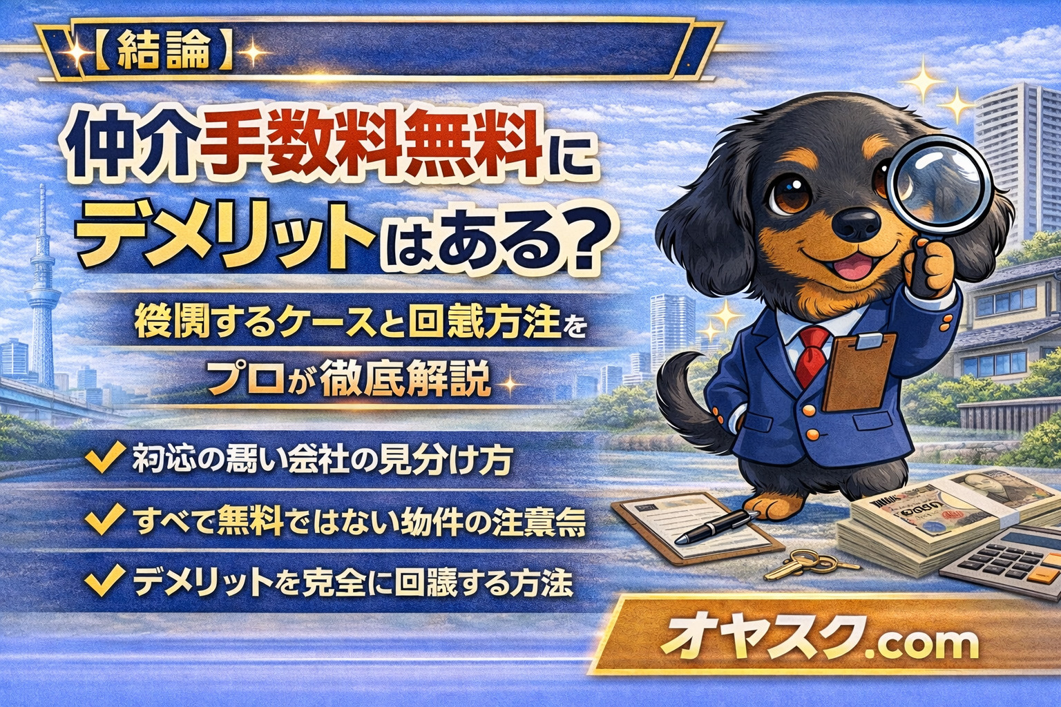 仲介手数料無料のデメリットと注意点