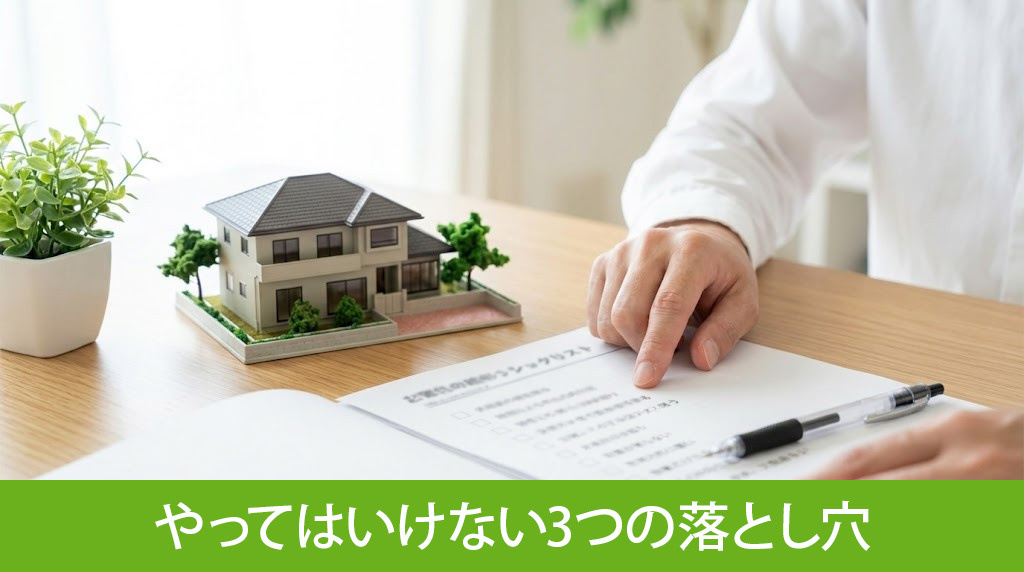 家の売却前にやってはいけない3つの落とし穴
