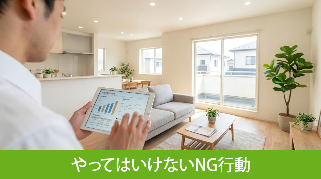 家の売却中にやってはいけないNG行動