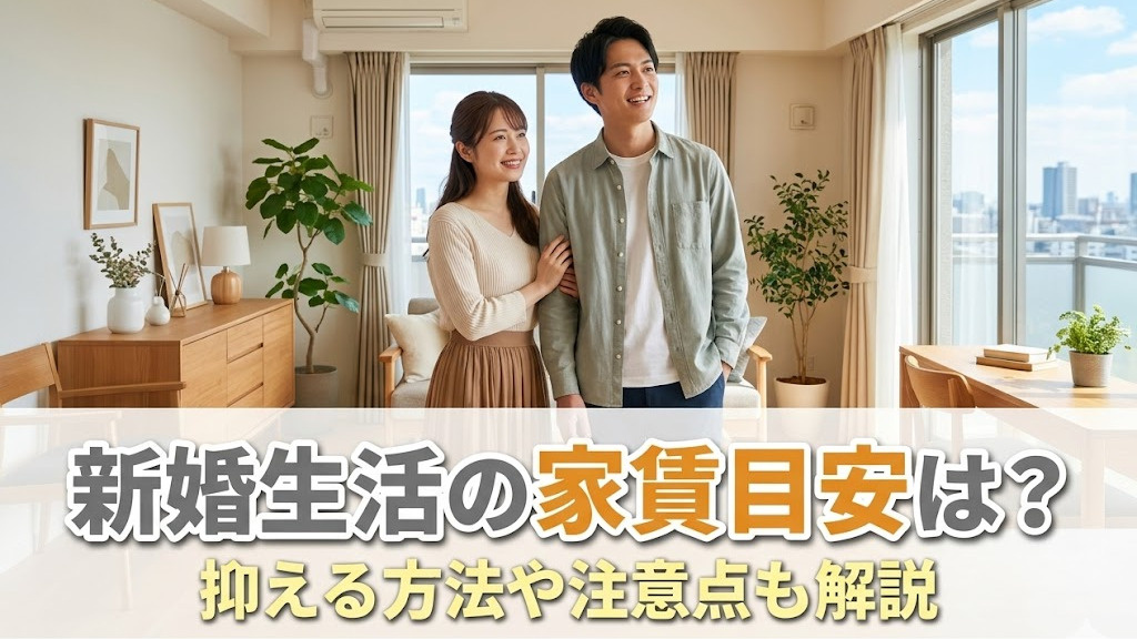 新婚生活の家賃目安は？抑える方法や注意点も解説の画像