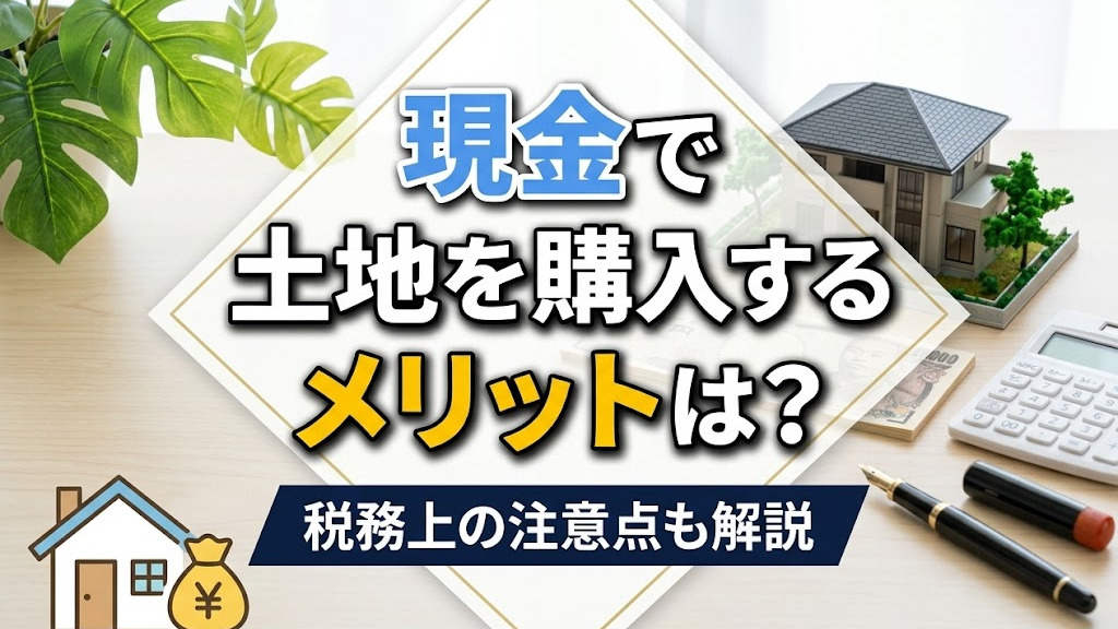現金で土地を購入するメリットは？税務上の注意点も解説の画像