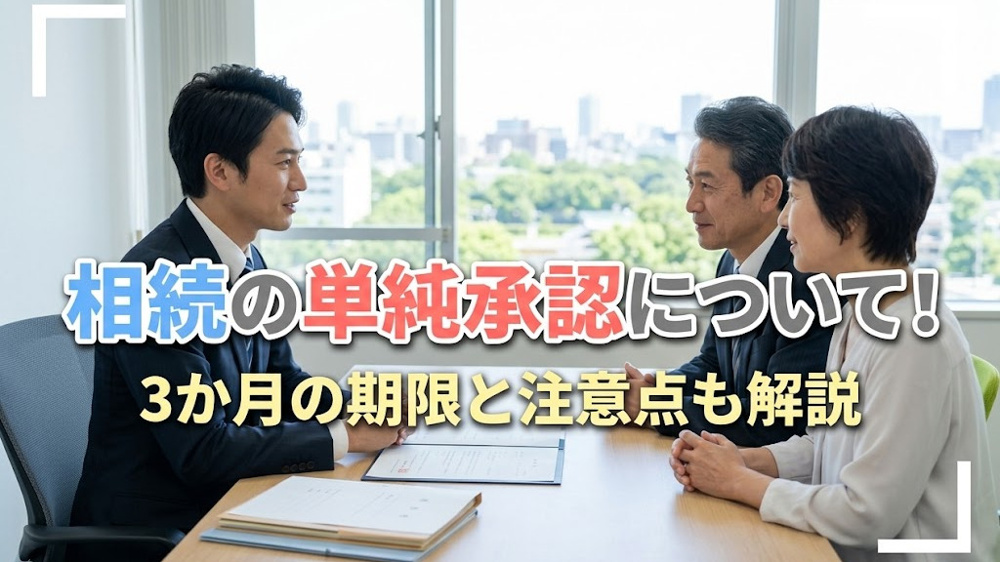 相続の単純承認について！3か月の期限と注意点も解説の画像
