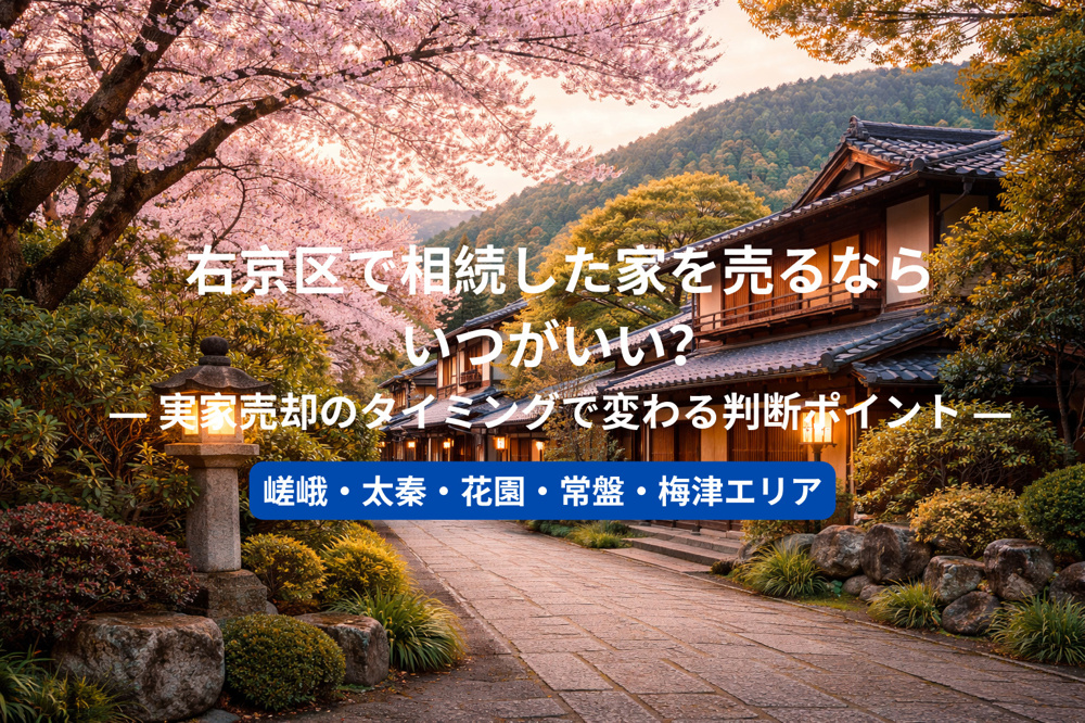 右京区で相続した家を売るならいつがいい？  ― 実家売却のタイミングで変わる判断ポイント ―の画像