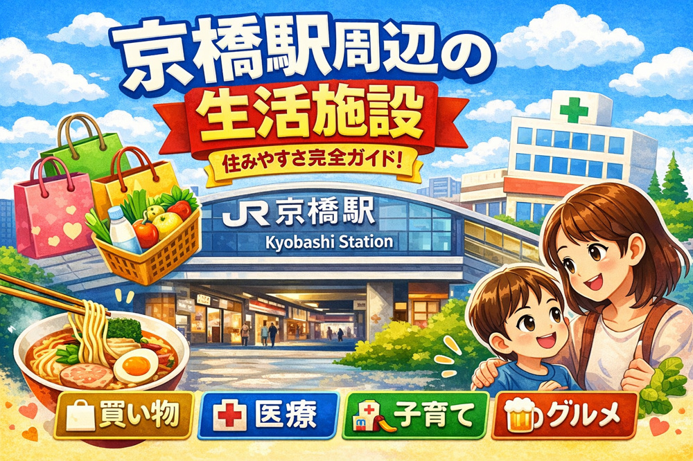 【2026年版】京橋駅周辺の生活施設まとめ｜買い物・医療・子育て・住みやすさ完全ガイドの画像