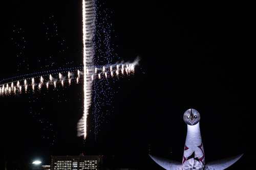 EXPO2025 FUTURES FESTIVALのドローンショー
