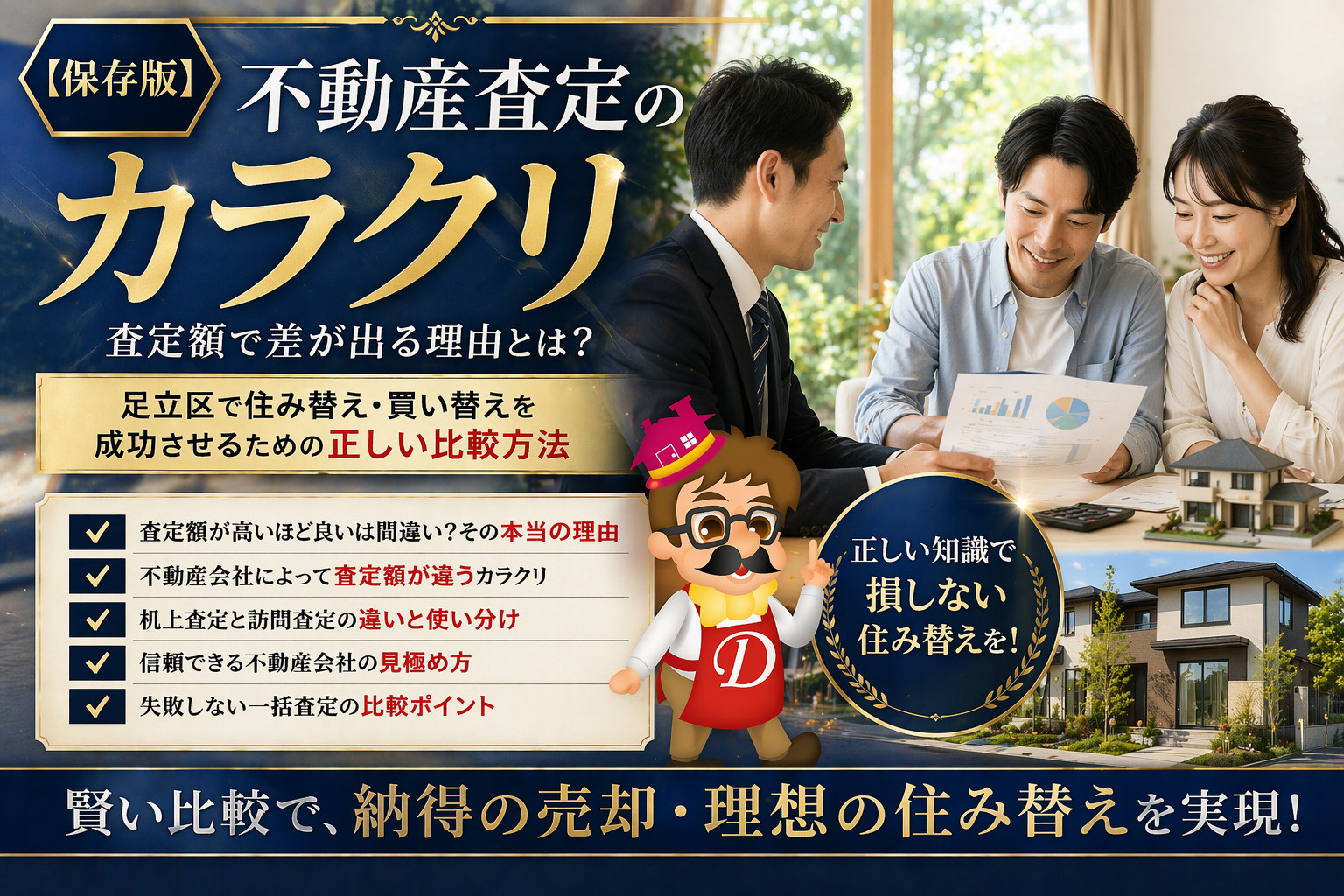 1-1-1【保存版】不動産査定のカラクリ｜査定額で差が出る理由とは？ 足立区で住み替え・買い替えを成功させるための正しい比較方法の画像