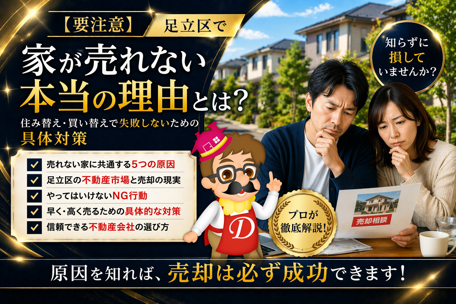 足立区不動産売却・家が売れない理由