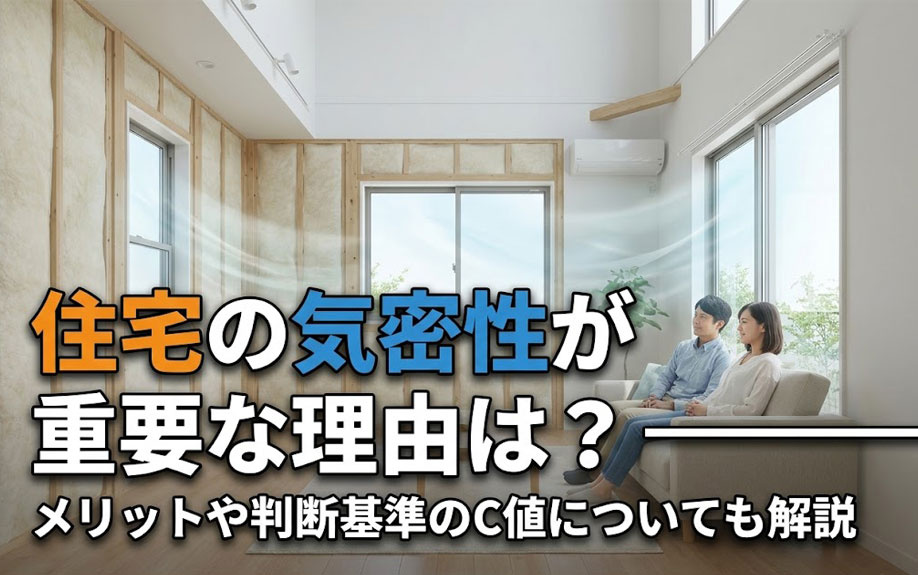 住宅の気密性が重要な理由は？メリットや判断基準のC値についても解説の画像