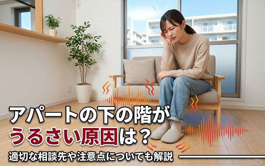 アパートの下の階がうるさい原因は？適切な相談先や注意点についても解説の画像